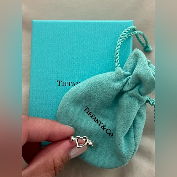 Tiffany & Co. Silver Heart Band - Picture 2 of 4